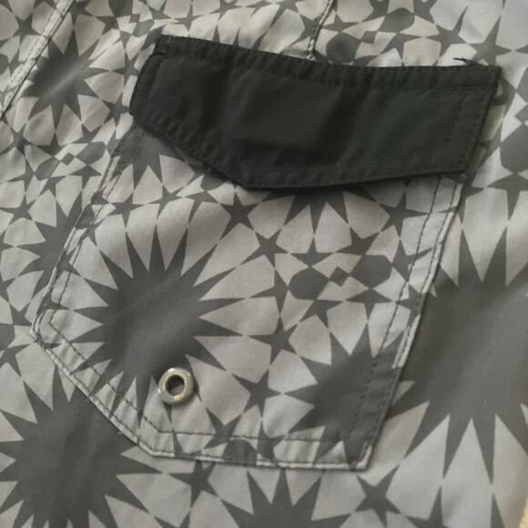 Mossimo Supply Co Mens 32 Hybrid 4 Way Stretch Pattern Swim Board Shorts Casual - Picture 5 of 7